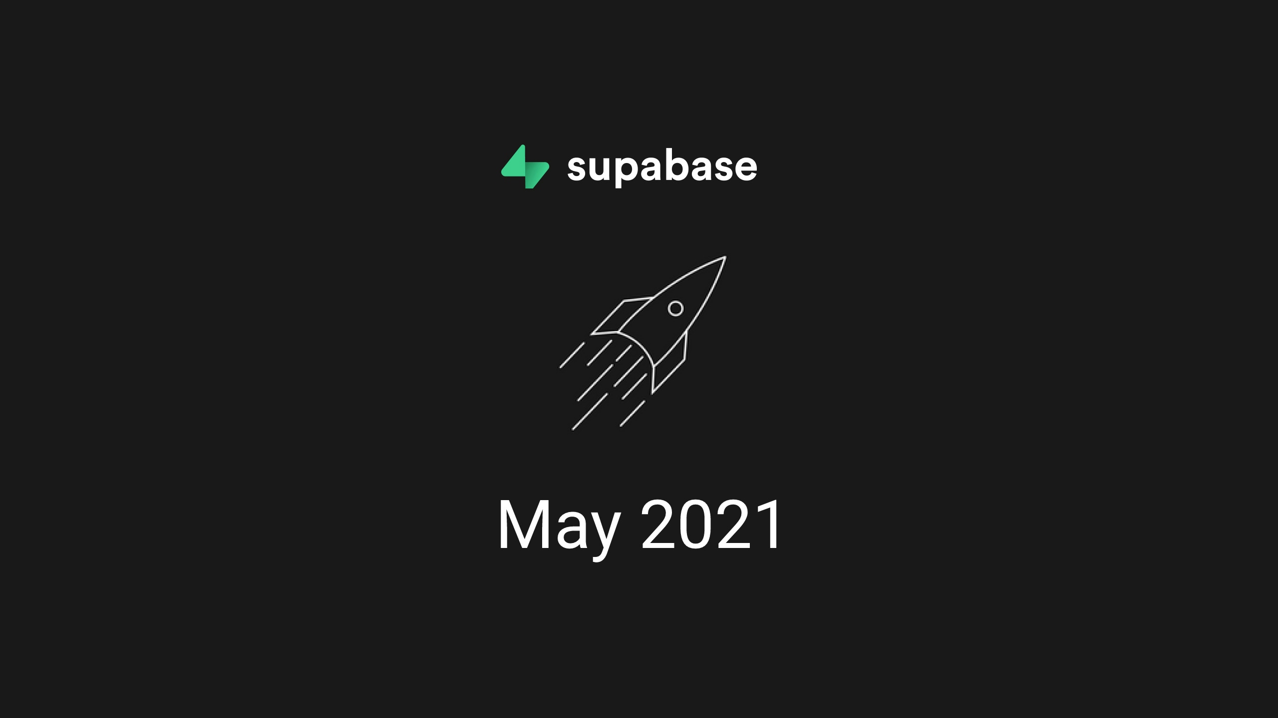 Supabase Beta May 2021 thumbnail