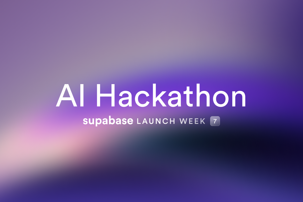 The Supabase AI Hackathon thumbnail